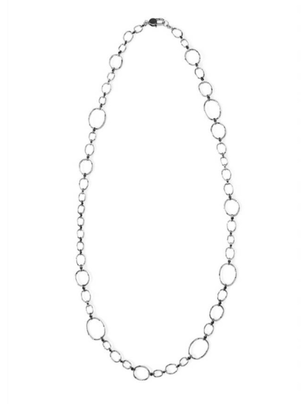 CAbi Give Me A‎ Ring Long Chain Necklace Silver Toned